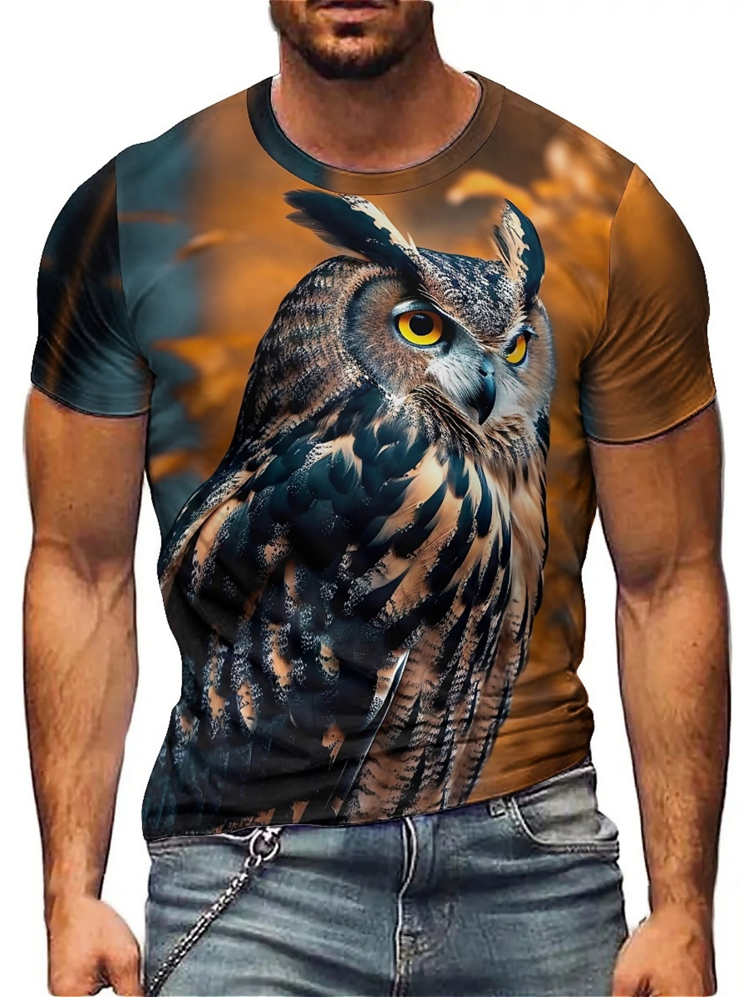 Tee Graphic Print - Men's & Women's 3D Print Owl