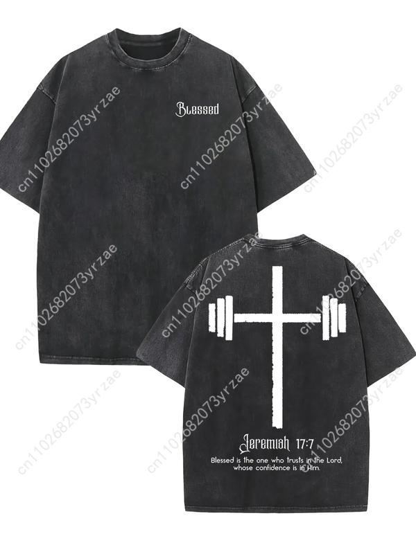 Linen Shirt Breathable - Retro Tshirt Blessed Man Woman High