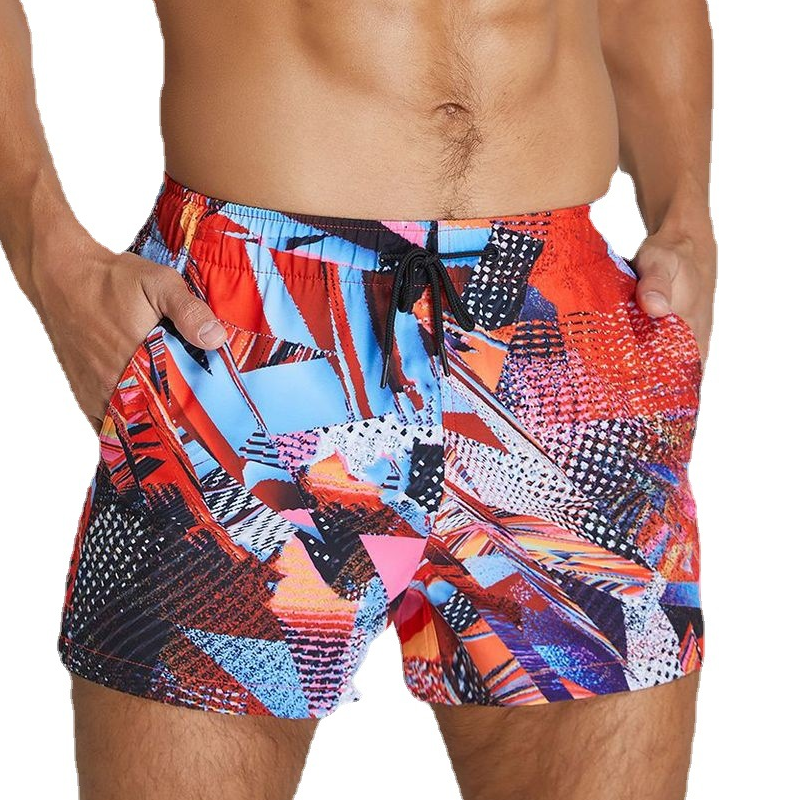 Trunks Board Surf - Print Seabean Boardshorts Men Swimwear Beach