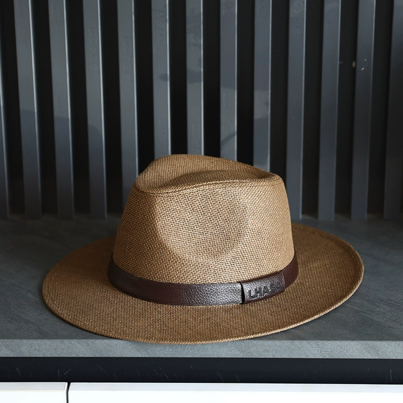 Bucket Hat Straw - Panama woven straw sun hat Jazz