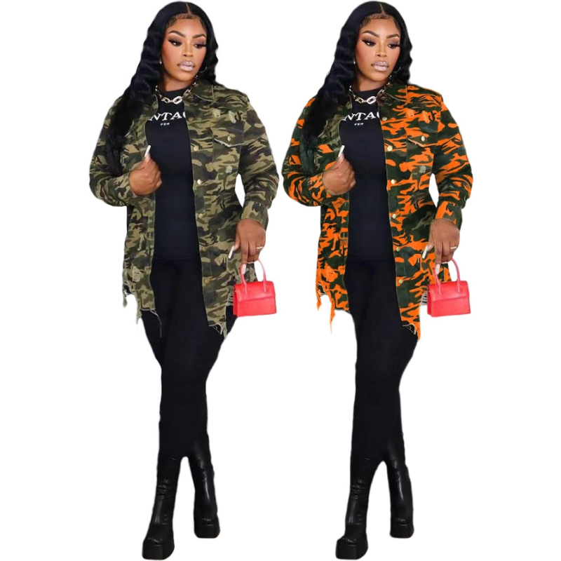 Blouses Women Shirt Camouflage - Shirt Camp Collar ulasan dan harga