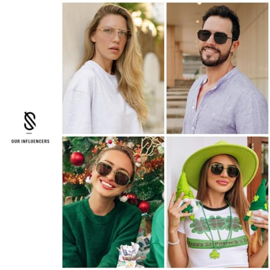 SOJOS Trendy Aviator Sunglasse - Sunglasses Aviator Polarized ulasan dan harga