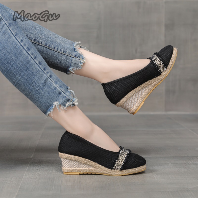 Women's Espadrille Wedges Shoe - Espadrille Slip On ulasan dan harga