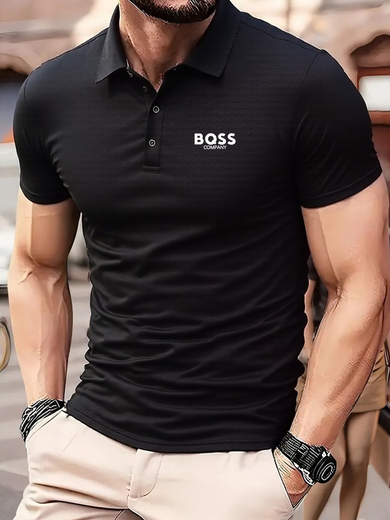 1-Pack Men's Summer Short Slee - Polo Shirt Pique ulasan dan harga