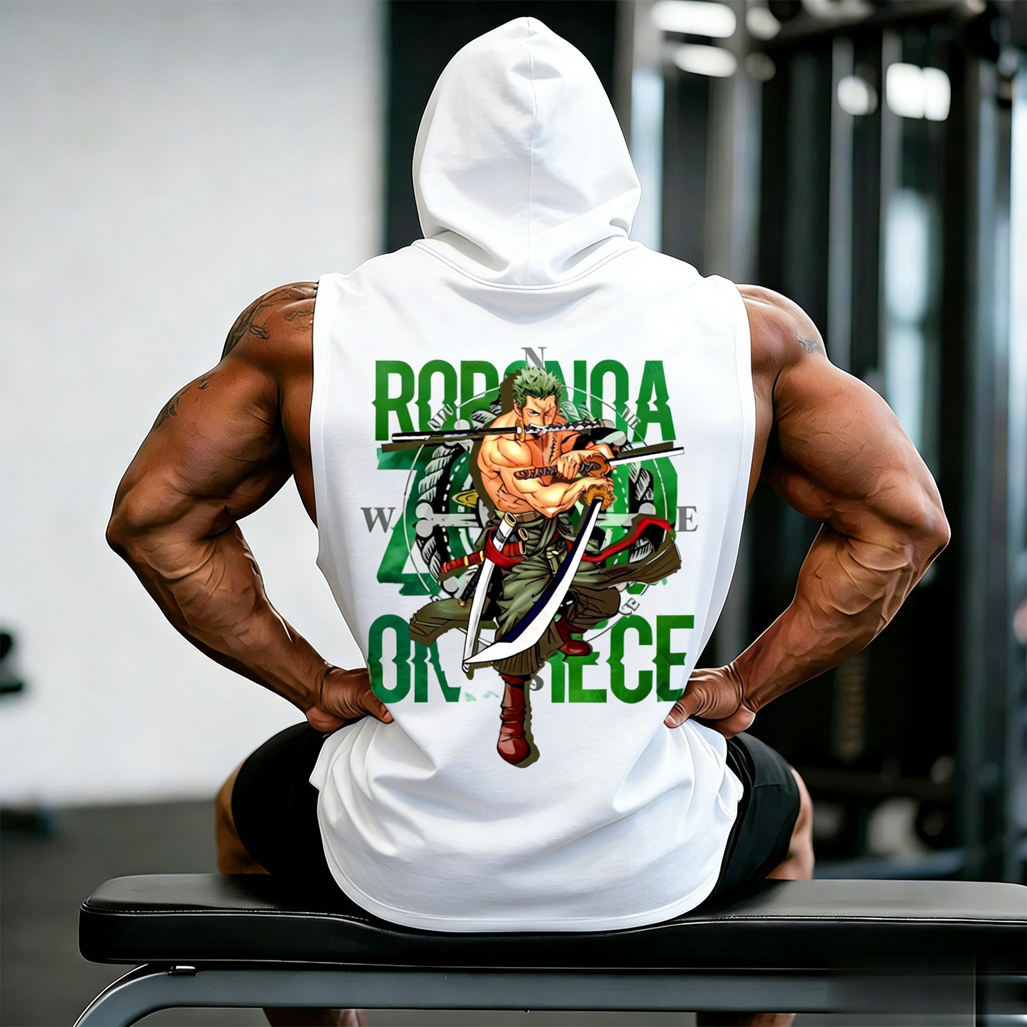 One Piece Zoro Roronoa Anime W - Tank Top Muscle ulasan dan harga