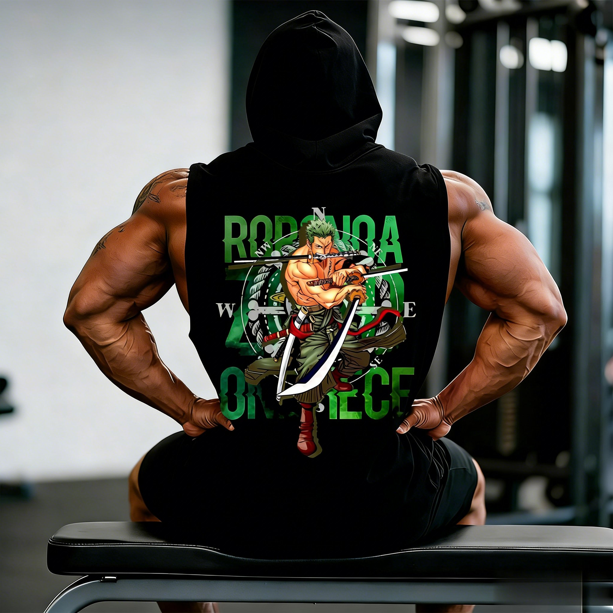 One Piece Zoro Roronoa Anime W - Tank Top Muscle ulasan dan harga
