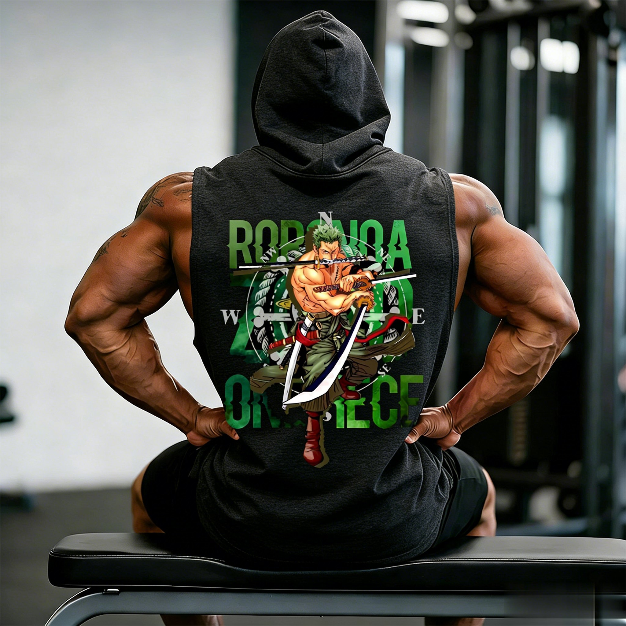 One Piece Zoro Roronoa Anime W - Tank Top Muscle ulasan dan harga