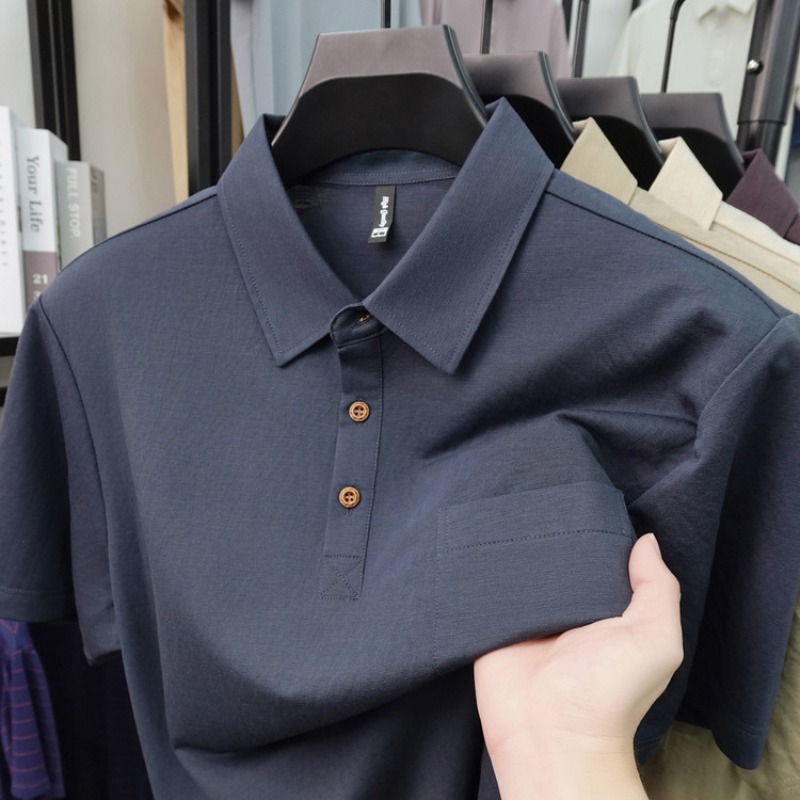 2026 New Men's Short Sleeve Po - Polo Shirt Pique ulasan dan harga