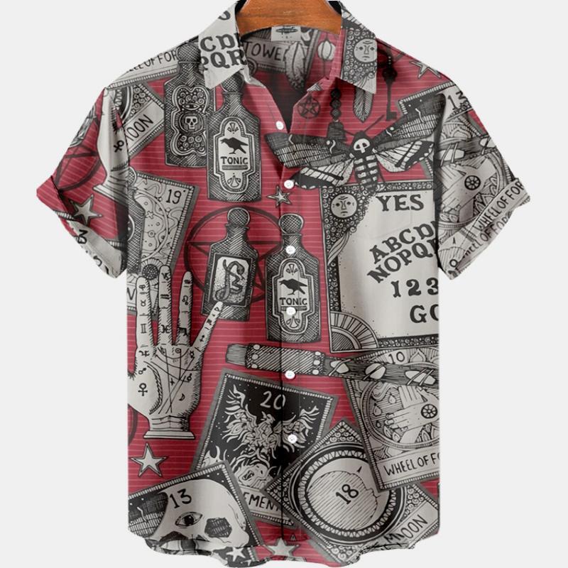 Summer Men's Fashion Casual So - Resort Shirt Floral ulasan dan harga