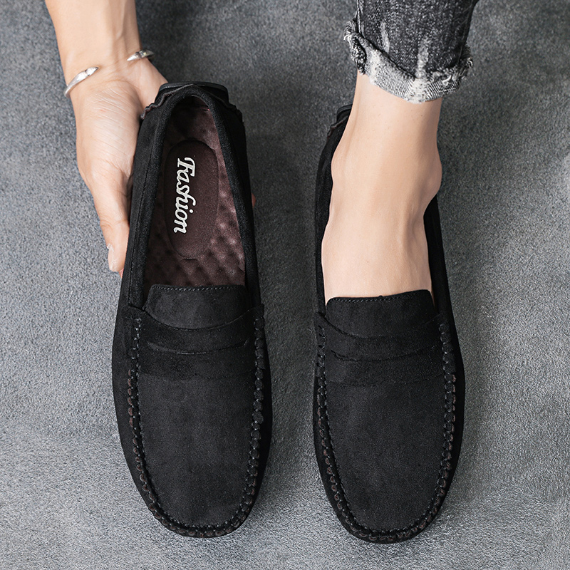 Trend Suede Men Casual Shoes B - Espadrille Slip On ulasan dan harga