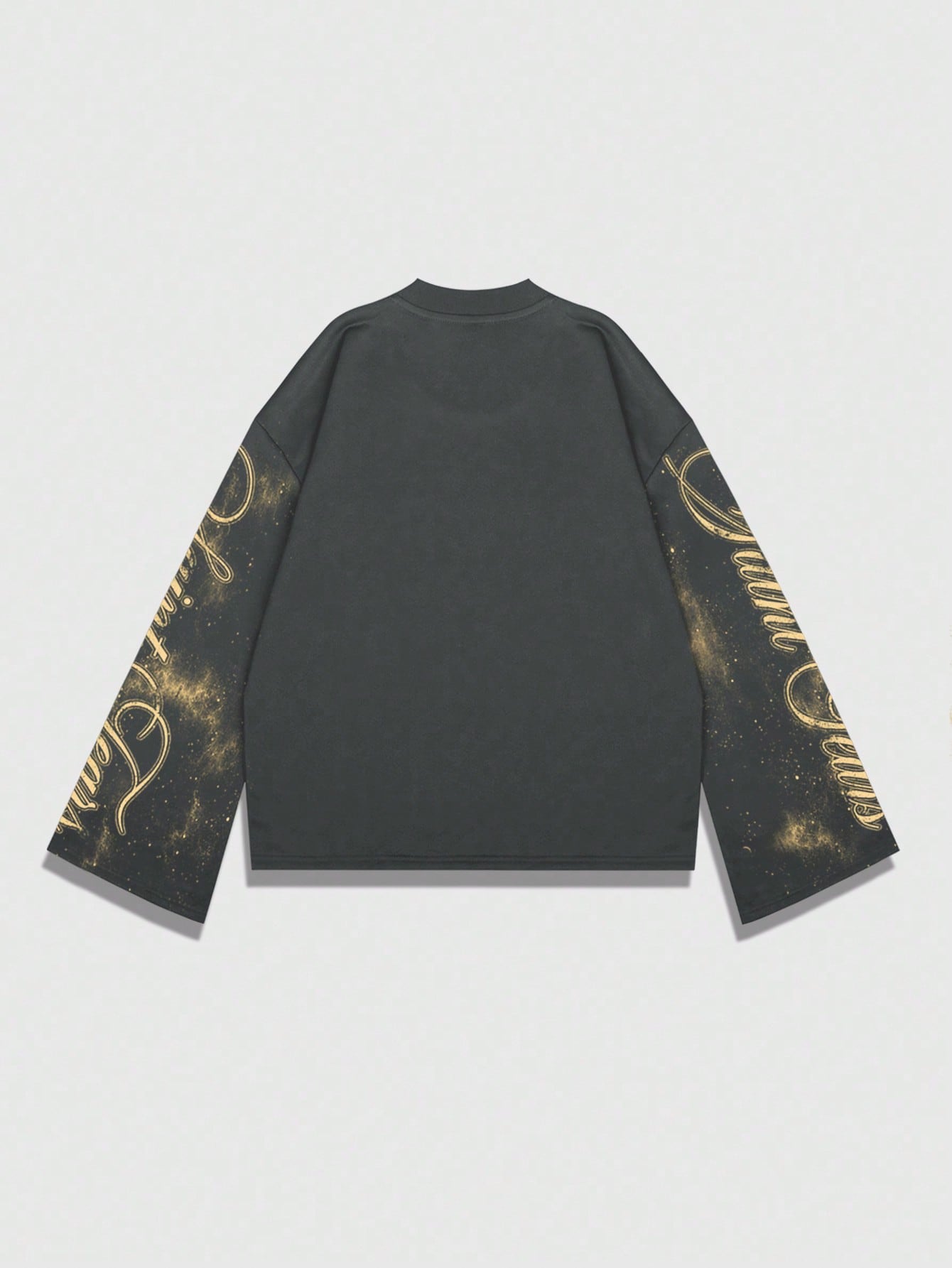 Men's Oversized Long Sleeve Gr - Tee Graphic Print ulasan dan harga