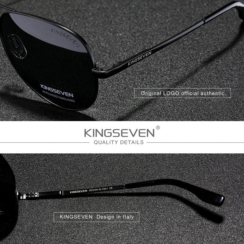 KINGSEVEN Men Vintage Aluminum - Sunglasses Aviator Polarized ulasan dan harga