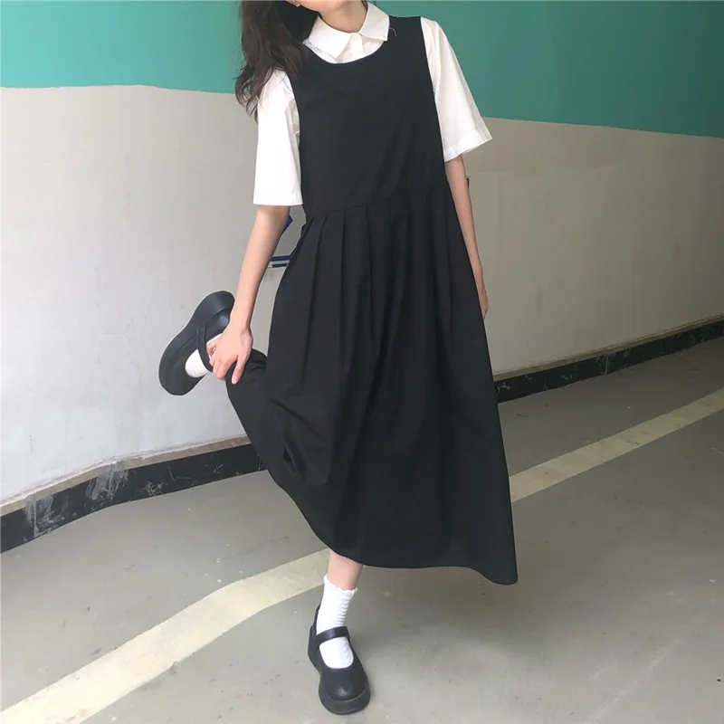 Two Piece Sets Women Japanese  - Shirt Camp Collar ulasan dan harga