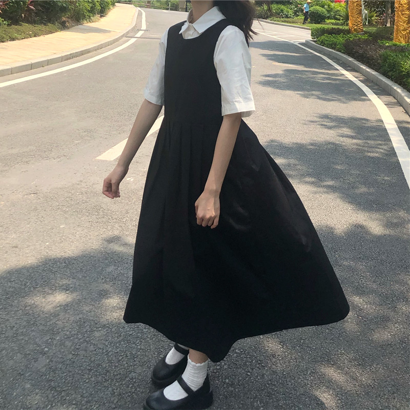 Two Piece Sets Women Japanese  - Shirt Camp Collar ulasan dan harga