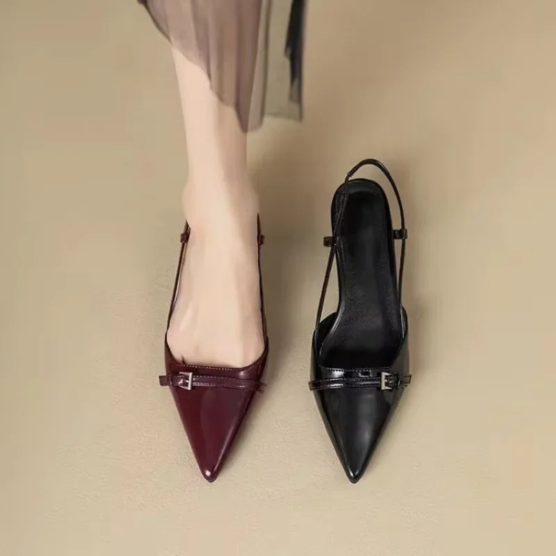 Women Sandals Fashion Pointed  - Casual Sandal Leather ulasan dan harga