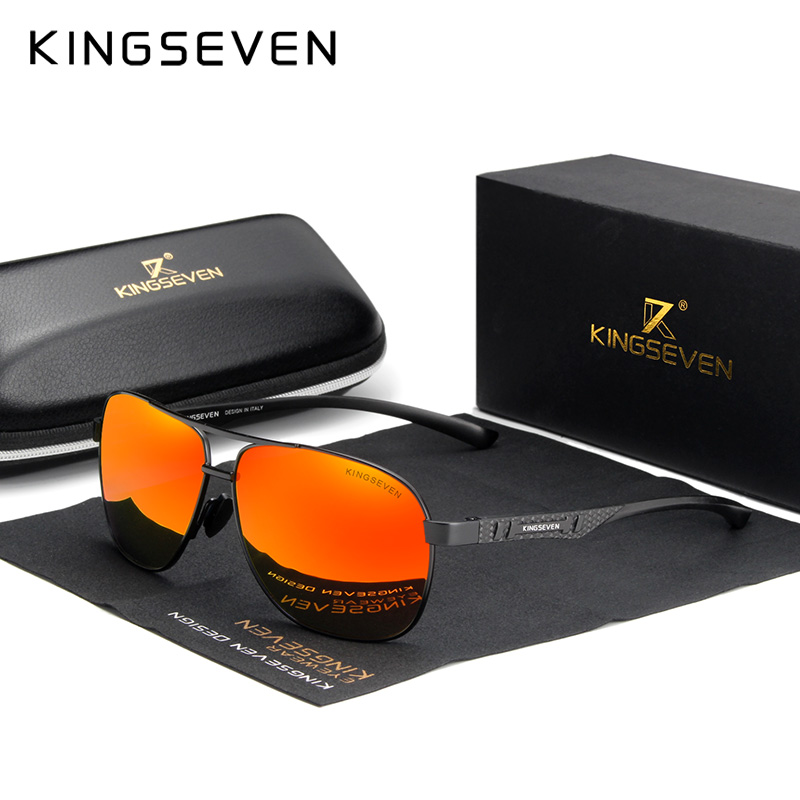 KINGSEVEN Brand Men Sunglasses - Sunglasses Aviator Polarized ulasan dan harga