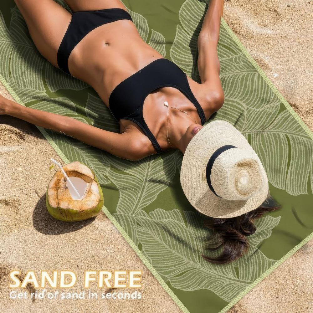 Large Quick-Dry Sand-Free Beac - Beach Towel Large ulasan dan harga