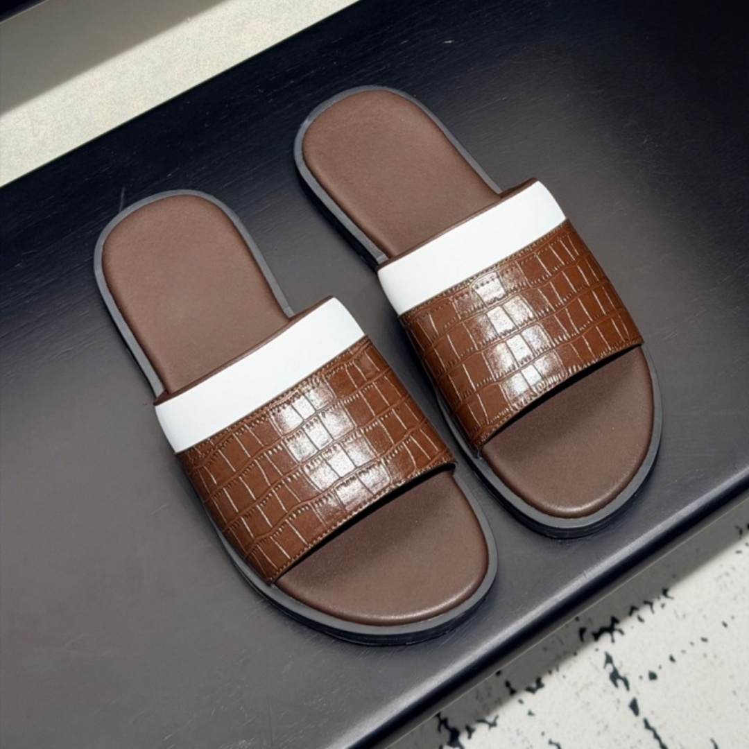 Handmade Cowhide Sandals Luxur - Flip Flop Leather Men ulasan dan harga