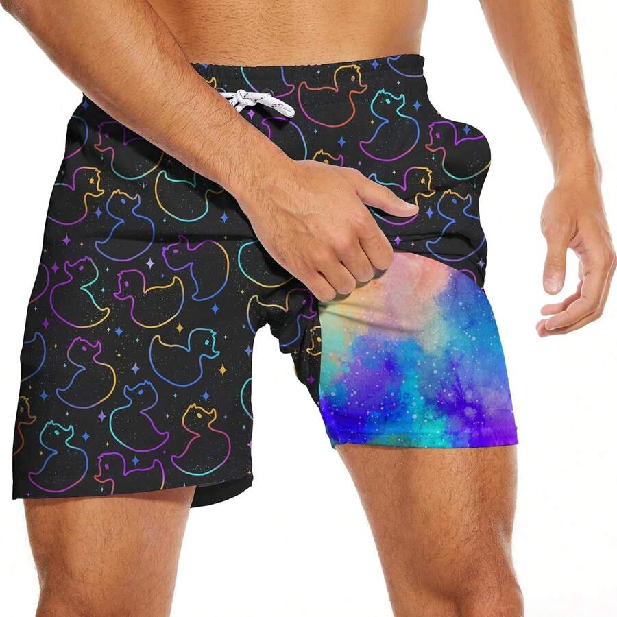 Mens Quick Dry Swim Trunks Wit - Swim Trunk Quick Dry ulasan dan harga
