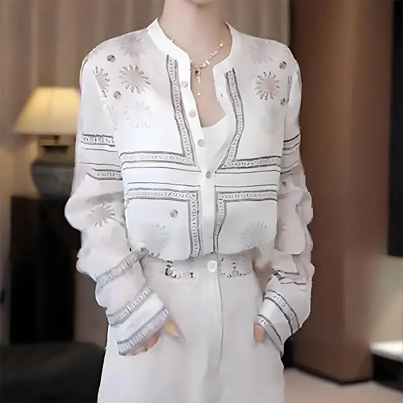 Women New Design Loose Tempera - Resort Shirt Floral ulasan dan harga