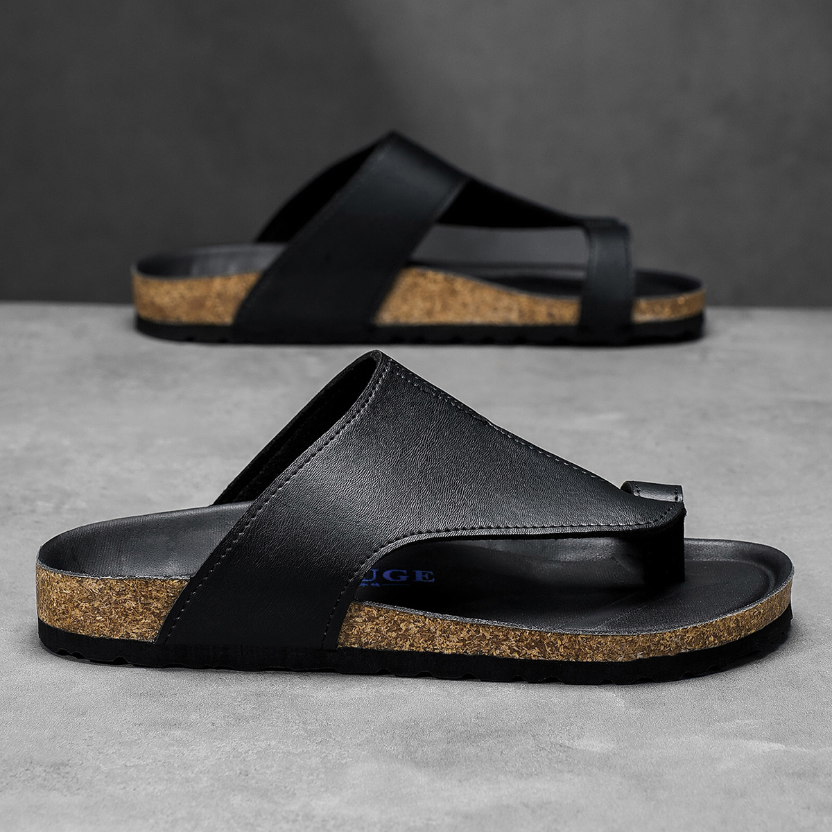 Big Size 48 49 Cork Slippers M - Flip Flop Leather Men ulasan dan harga