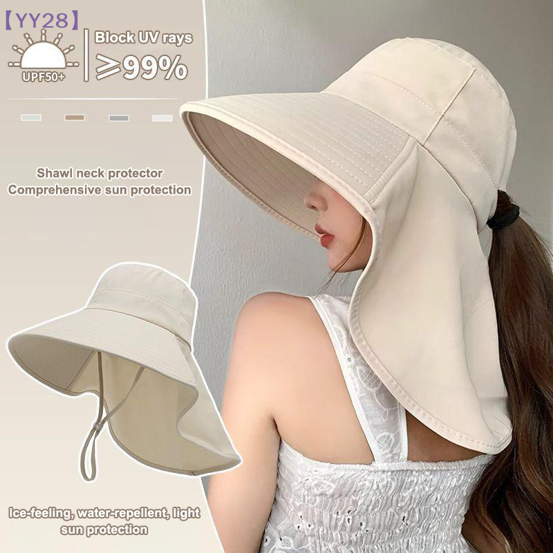 【YY28】Wide Brim Sun Hat With N - Bucket Hat Straw ulasan dan harga