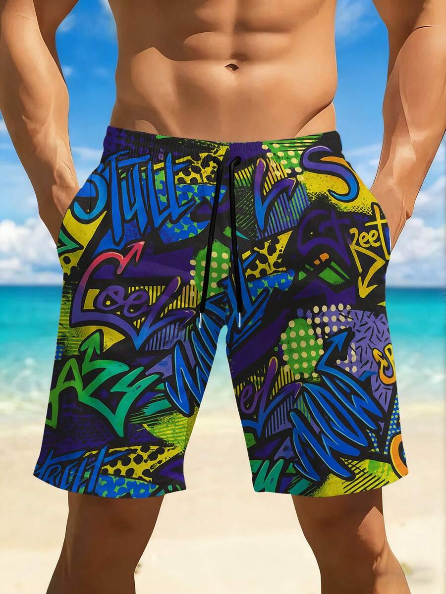 Mens Quick-Dry Swim Trunks Wit - Swim Trunk Quick Dry ulasan dan harga