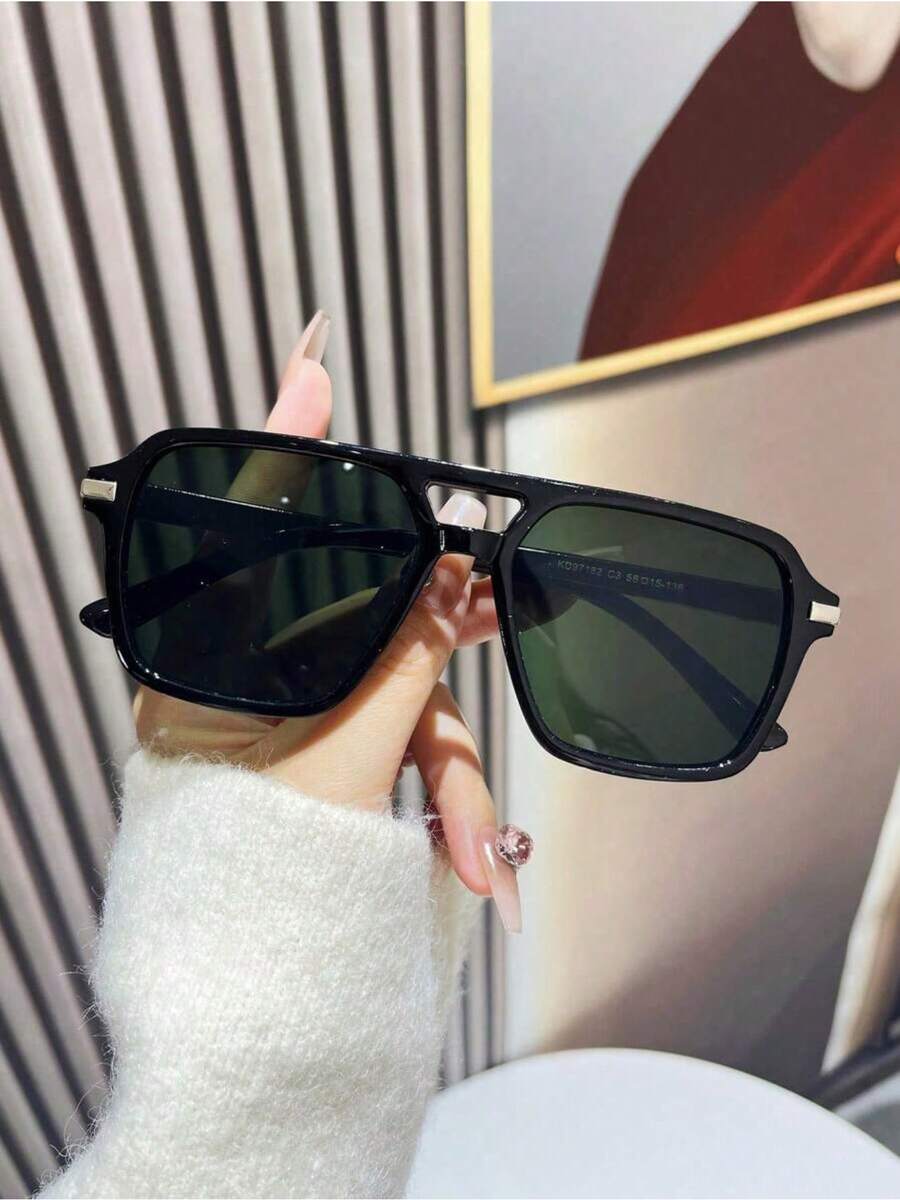 Fashion Double Bridge Aviator  - Sunglasses Aviator Polarized ulasan dan harga