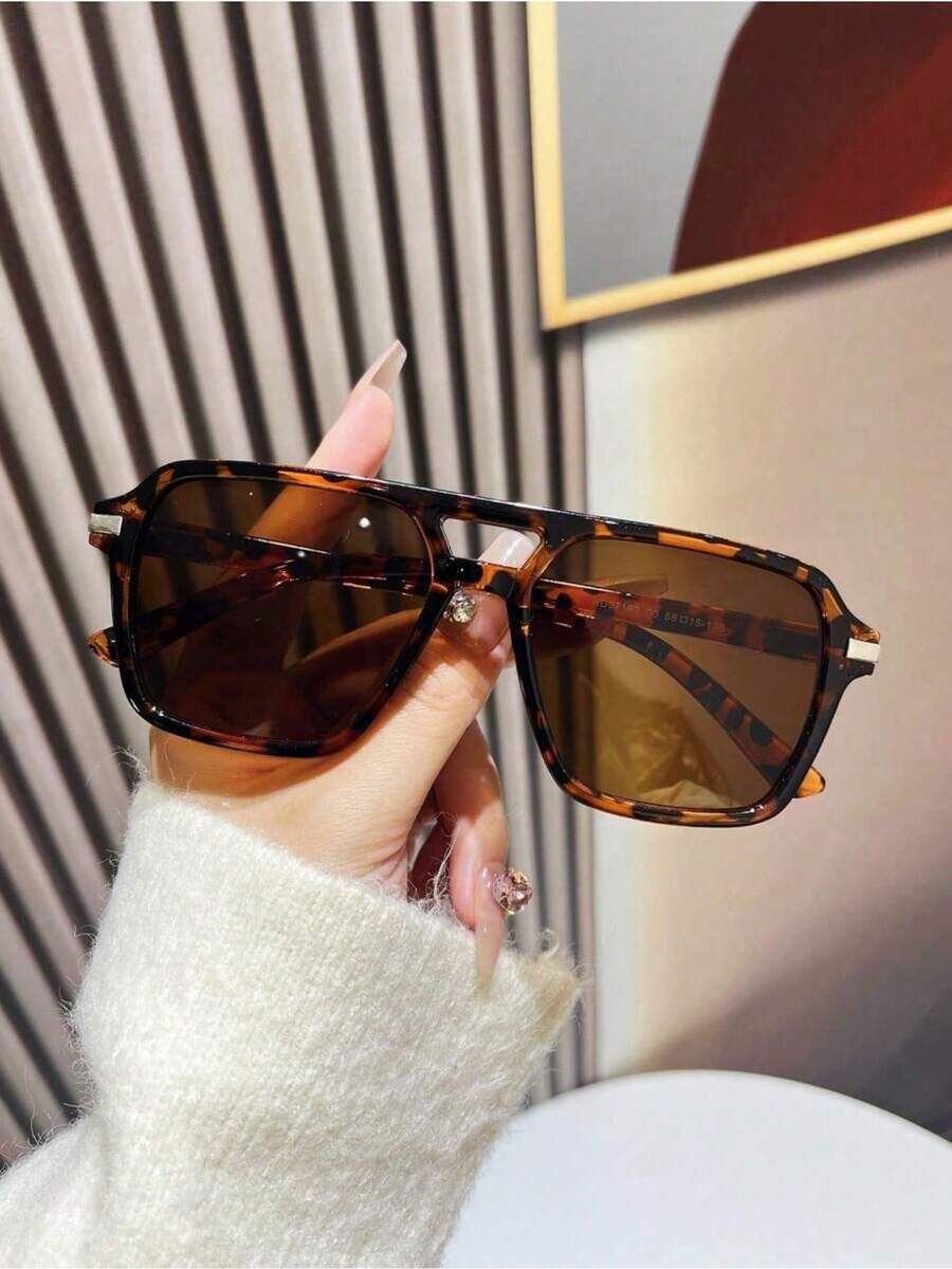 Fashion Double Bridge Aviator  - Sunglasses Aviator Polarized ulasan dan harga