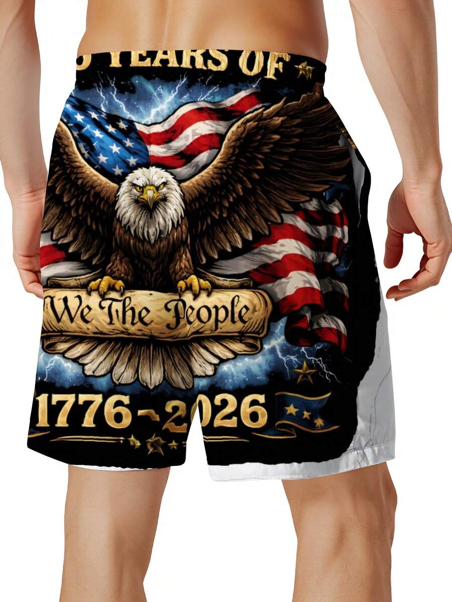 Patriotic Swim Trunks Men Beac - Swim Trunk Quick Dry ulasan dan harga