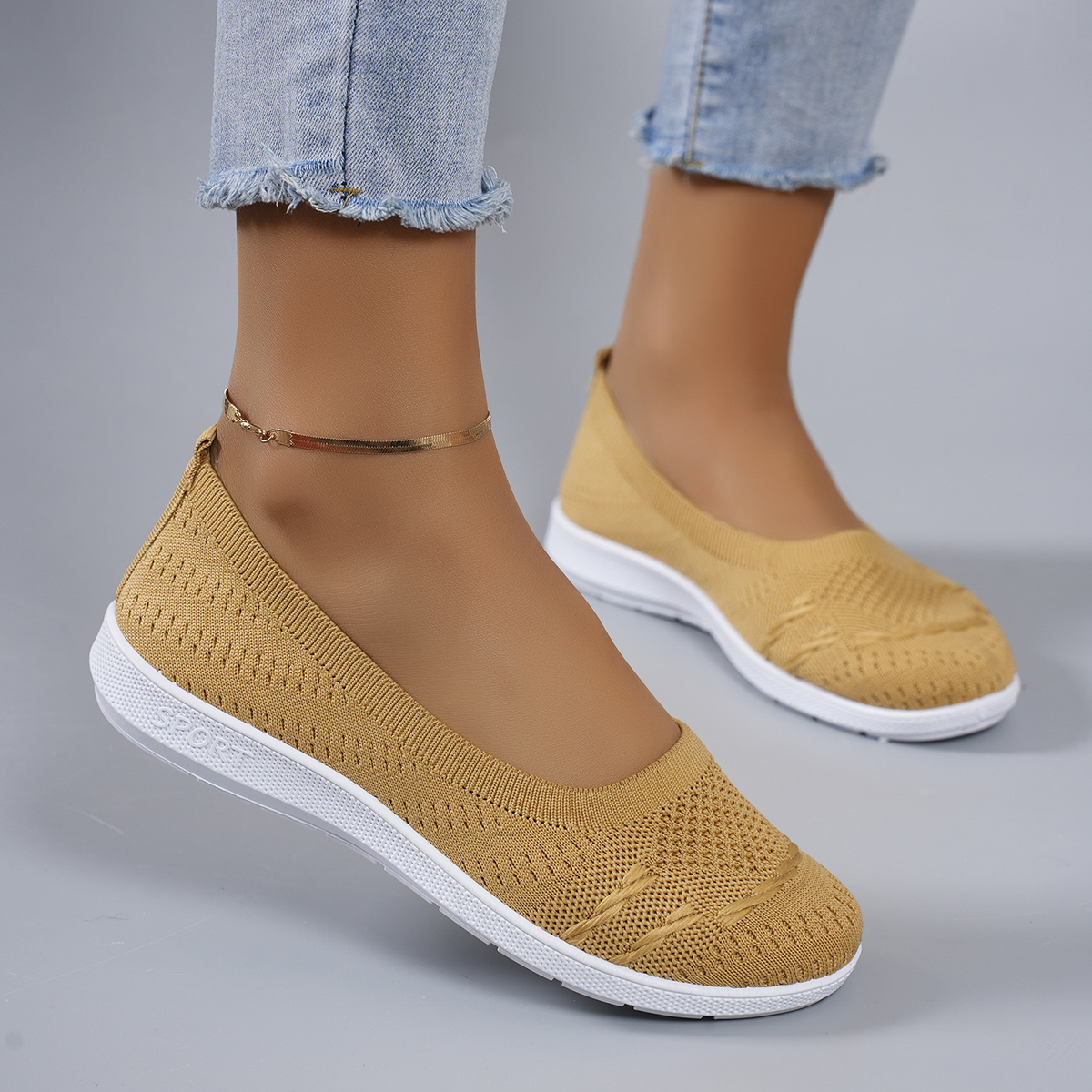 Women's summer breathable mesh - Espadrille Slip On ulasan dan harga