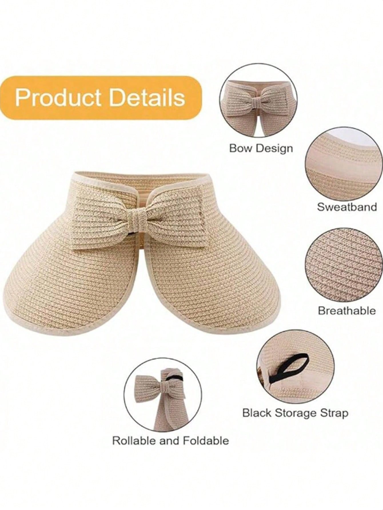 Sun Visor Hats For Women Wide  - Packable Hat Nylon ulasan dan harga