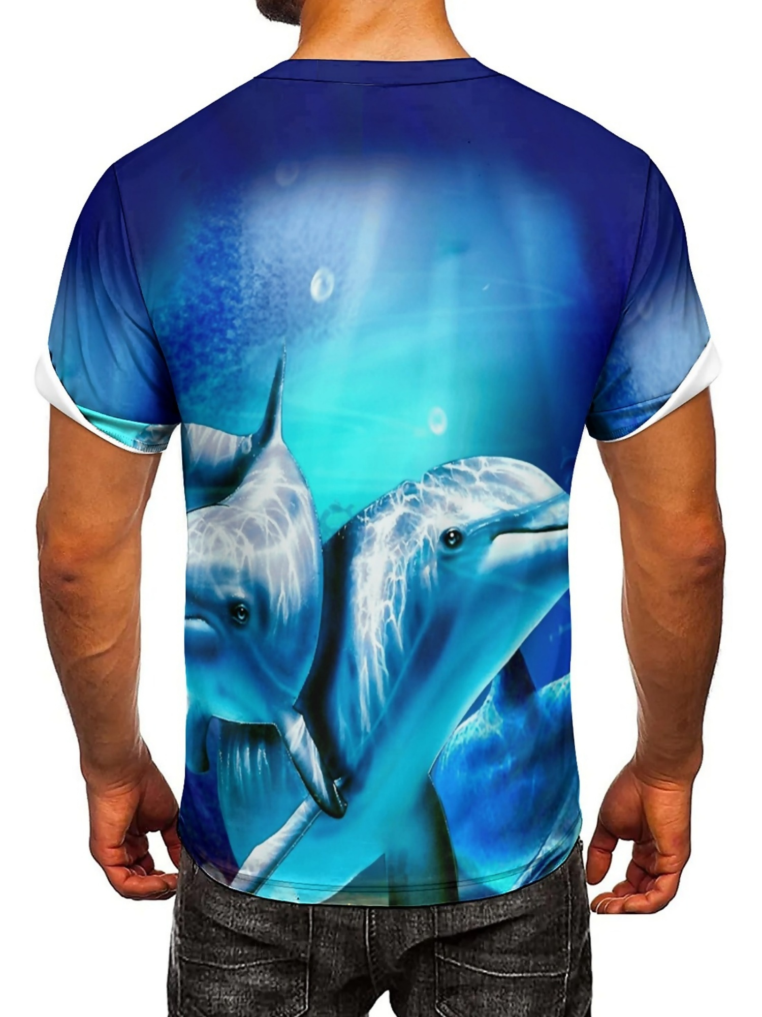 Men'S Ocean Animal Dolphin Pri - Tee Graphic Print ulasan dan harga