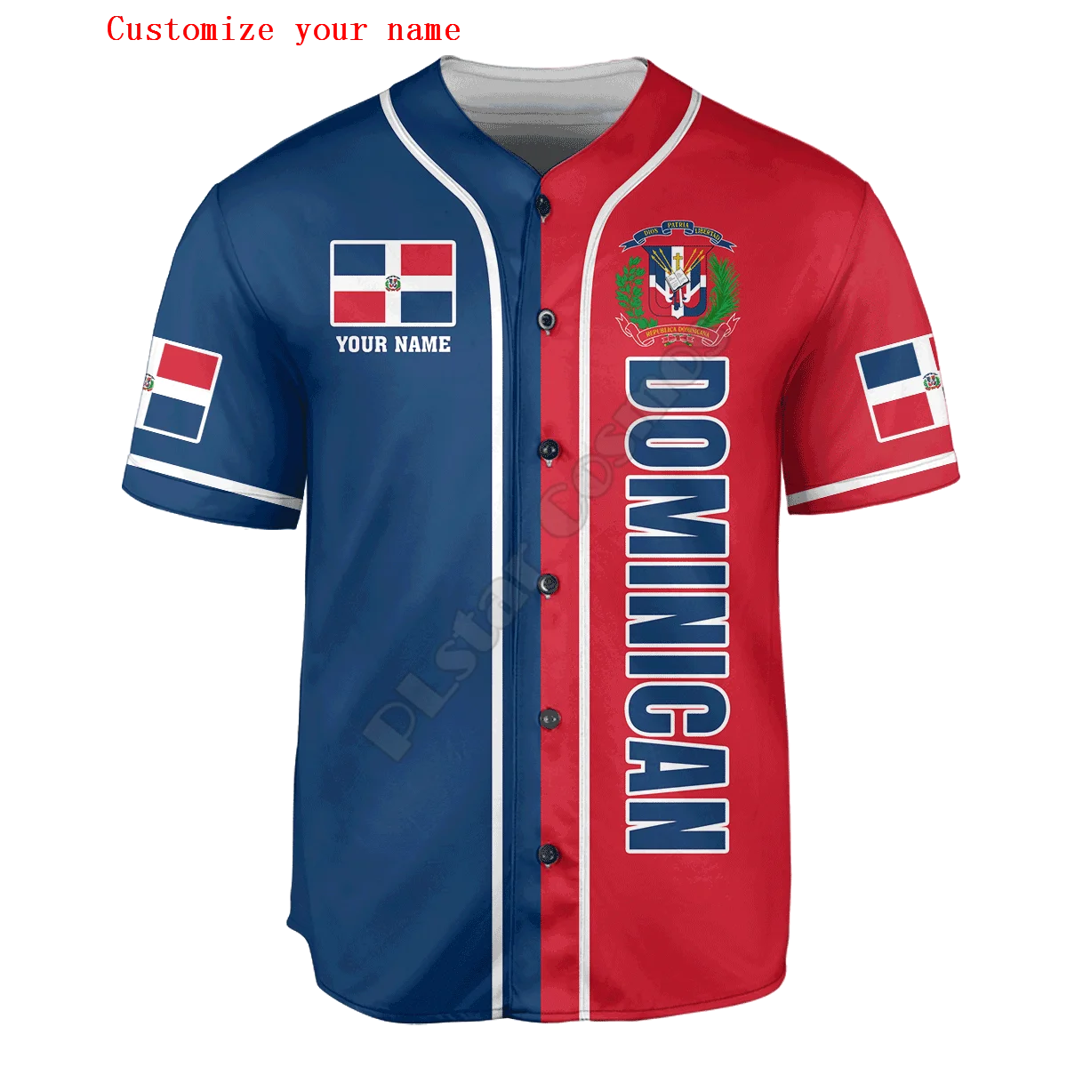 Dominican Half & Half Customiz - Shirt Camp Collar ulasan dan harga