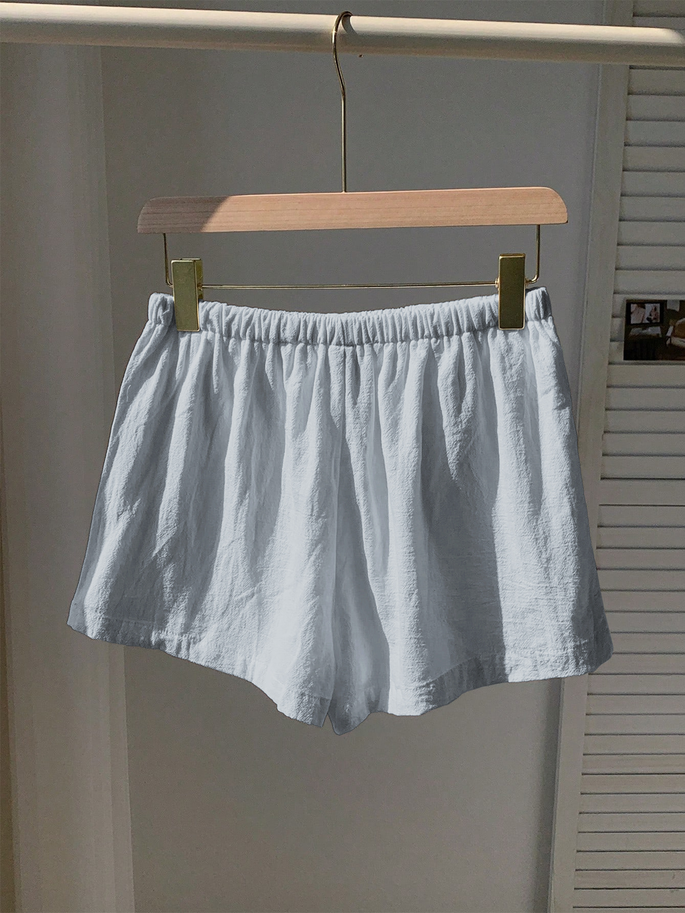Ladies New Spring Summer Linen - Short Linen Drawstring ulasan dan harga