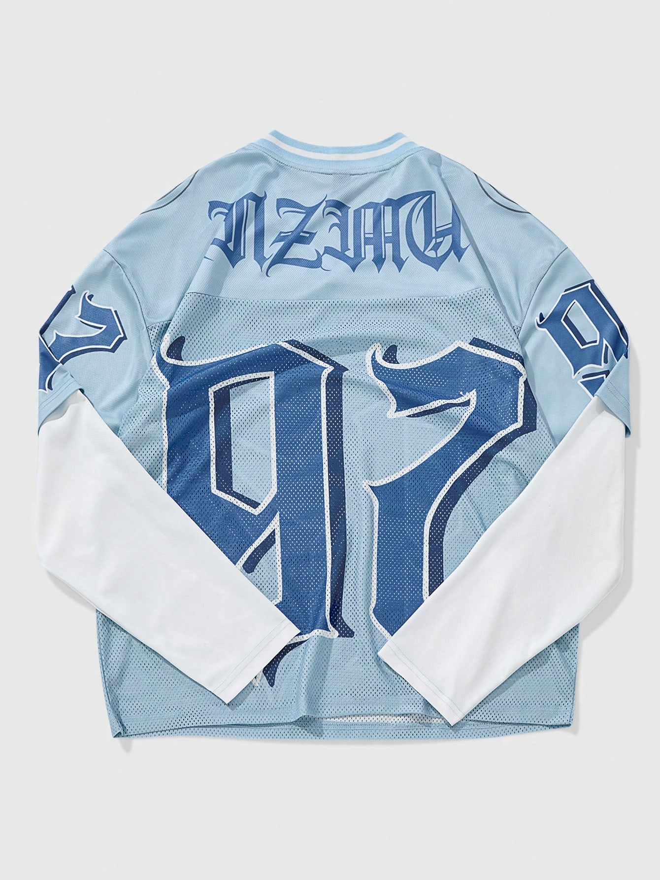 Men's V-Neck Mesh Long Sleeve  - Tee Graphic Print ulasan dan harga