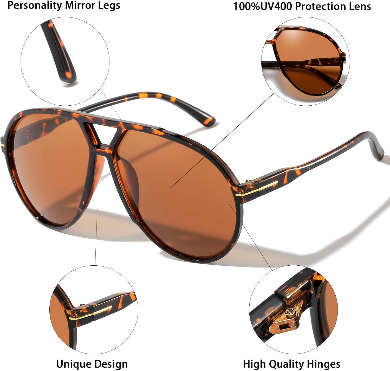 70s Retro Aviator Sunglasses,  - Sunglasses Aviator Polarized ulasan dan harga