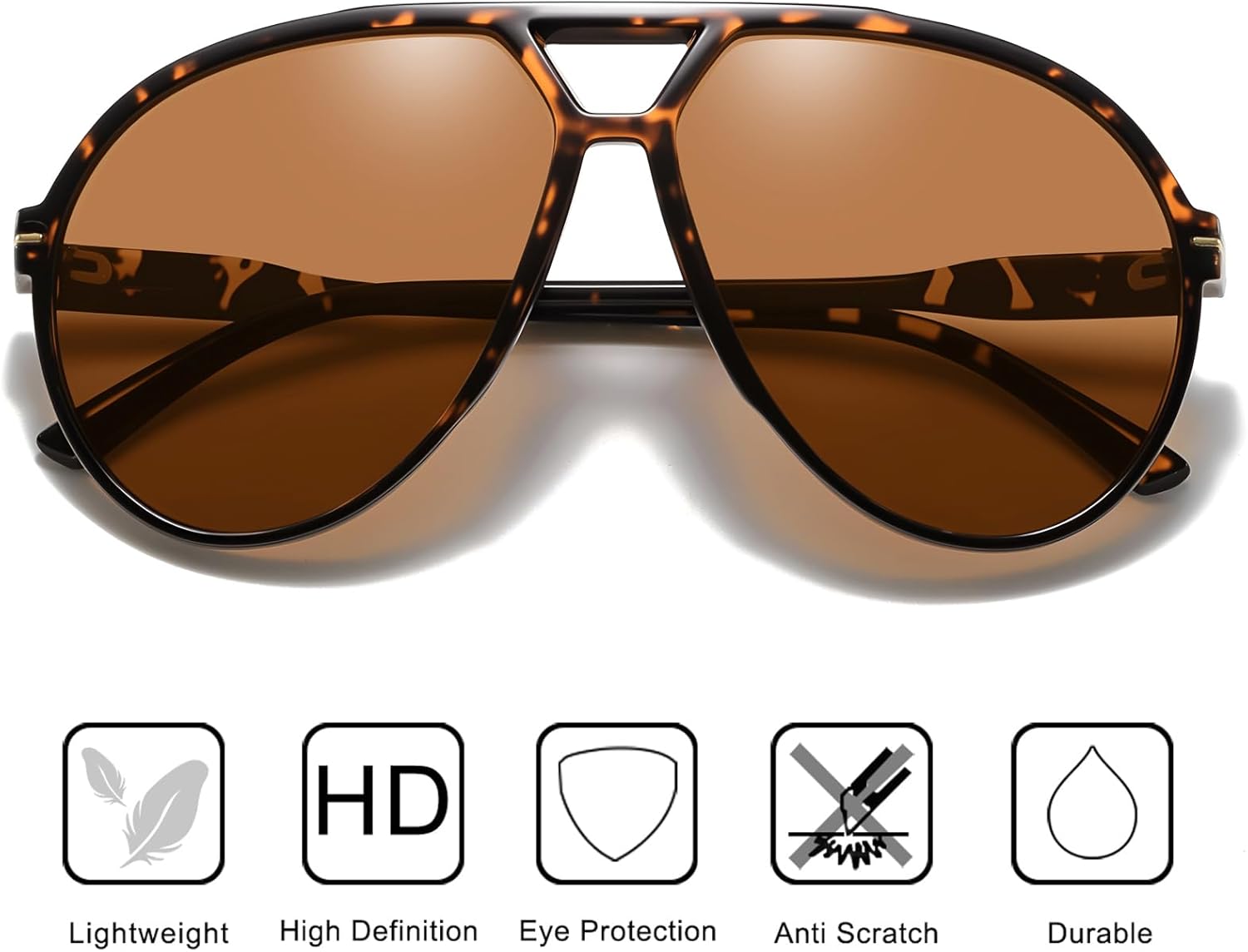 70s Retro Aviator Sunglasses,  - Sunglasses Aviator Polarized ulasan dan harga