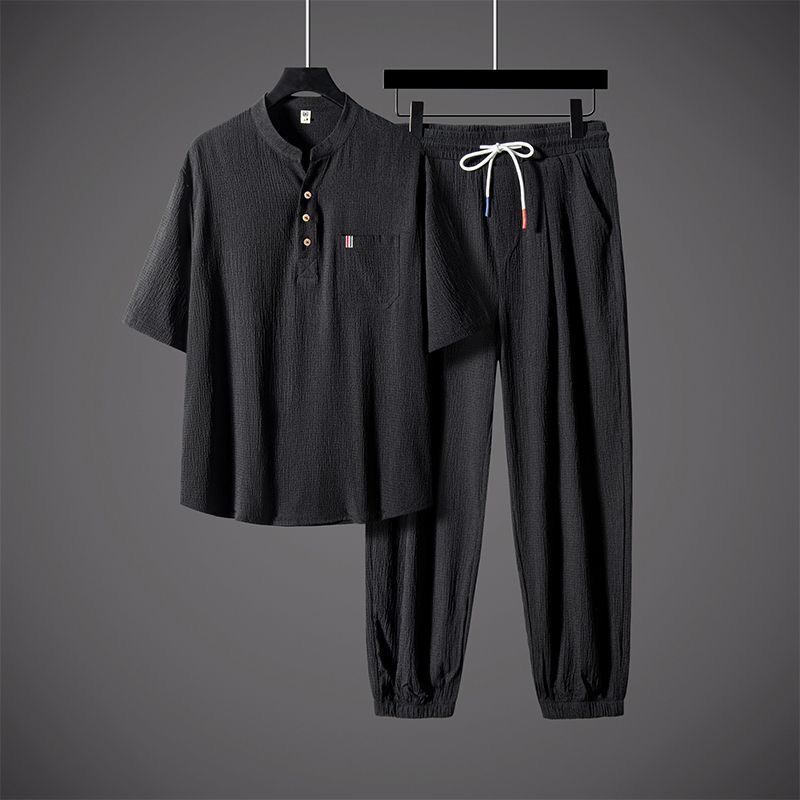 New Summer Fashion Trendy Cott - Short Linen Drawstring ulasan dan harga