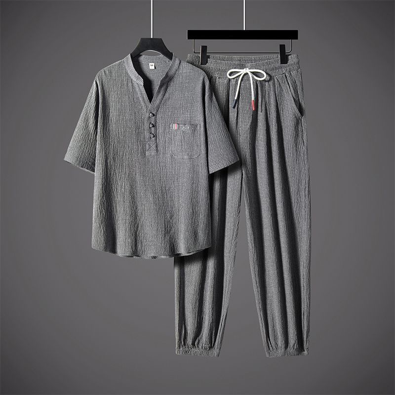 New Summer Fashion Trendy Cott - Short Linen Drawstring ulasan dan harga