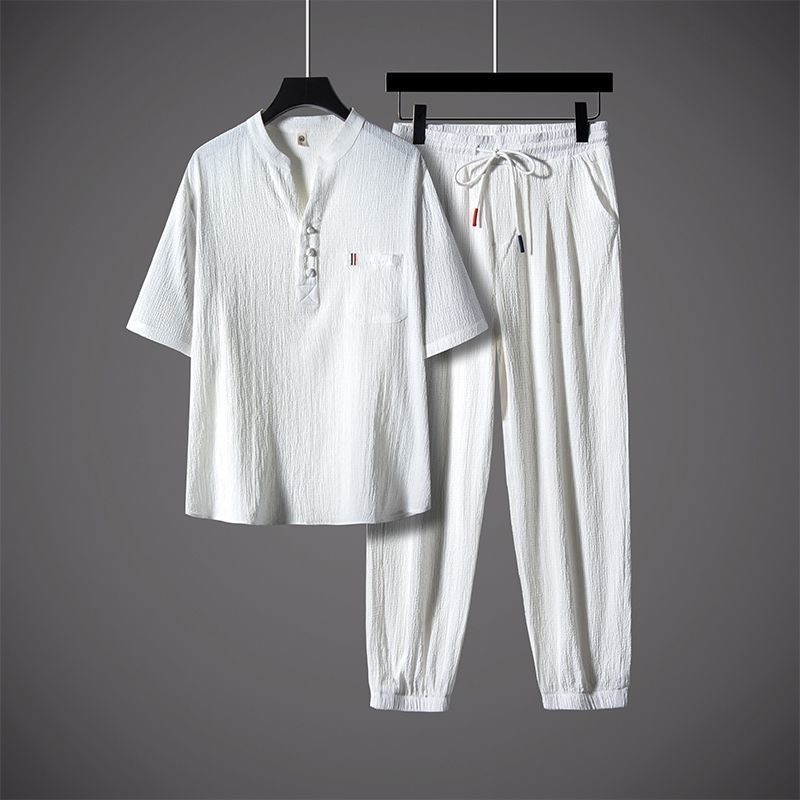 New Summer Fashion Trendy Cott - Short Linen Drawstring ulasan dan harga