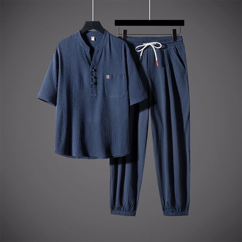New Summer Fashion Trendy Cott - Short Linen Drawstring ulasan dan harga