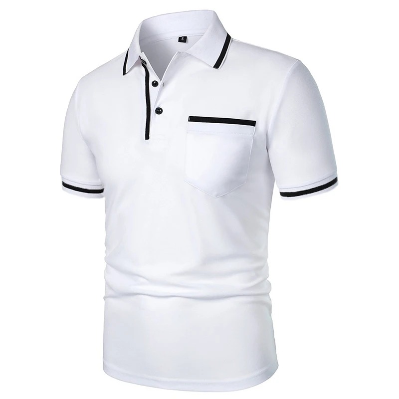 Summer Men's Short Sleeve Brea - Polo Shirt Pique ulasan dan harga