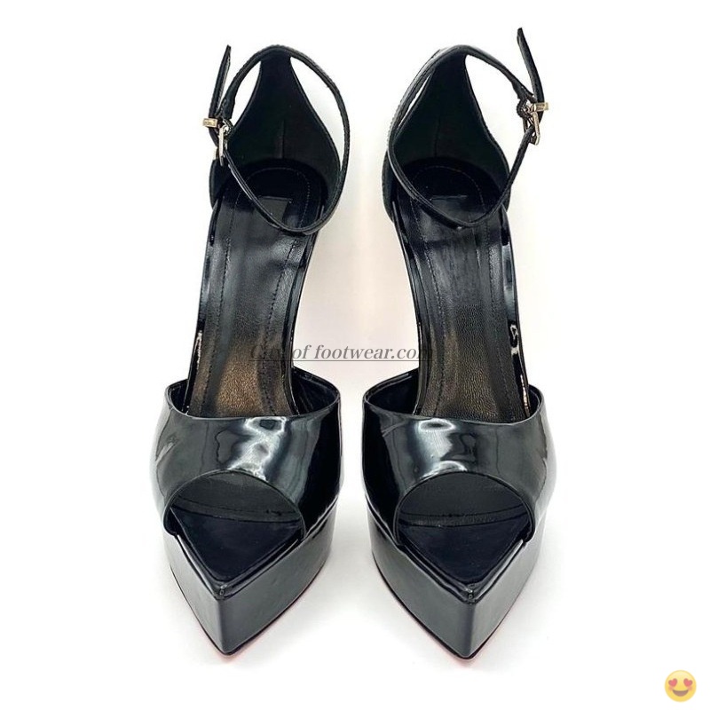 2026 Women's black/nude patent - Casual Sandal Leather ulasan dan harga