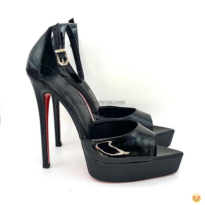 2026 Women's black/nude patent - Casual Sandal Leather ulasan dan harga
