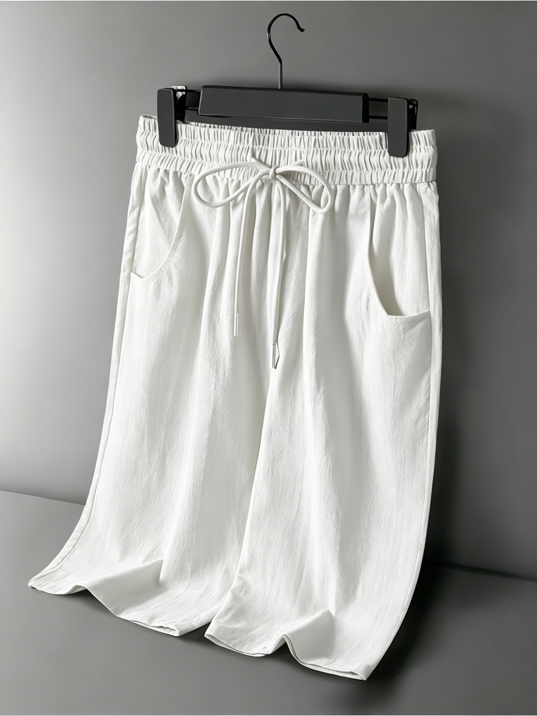 new summer mens cotton linen c - Short Linen Drawstring ulasan dan harga