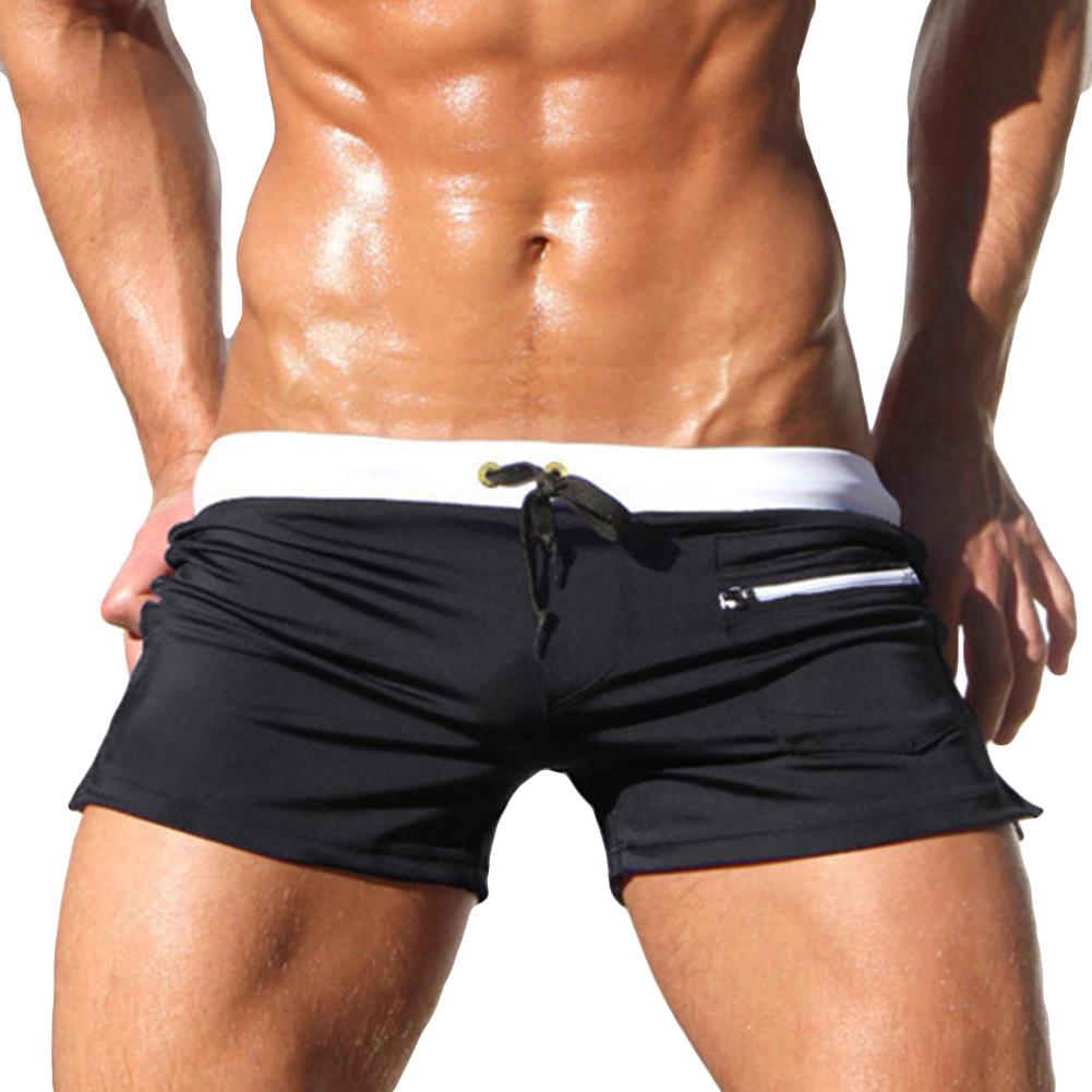 Men Solid Color Swimming Trunk - Trunks Board Surf ulasan dan harga