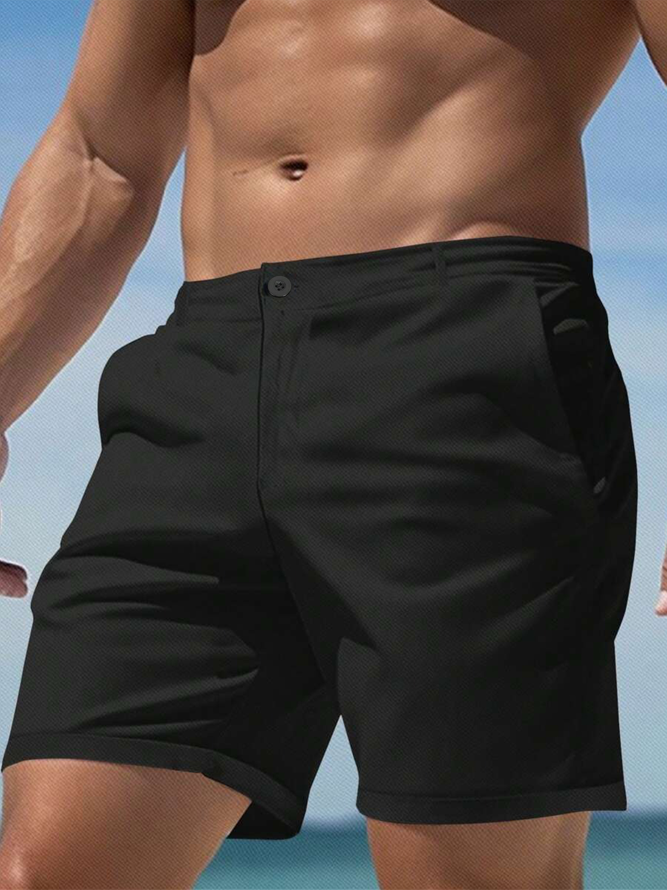 Men's Slim Fit Chino Shorts Su - Shorts Chino Slim ulasan dan harga