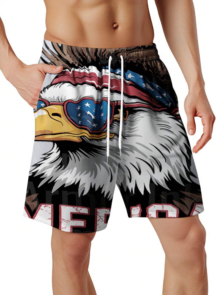 Patriotic Mens Swim Trunks Wit - Swim Trunk Quick Dry ulasan dan harga