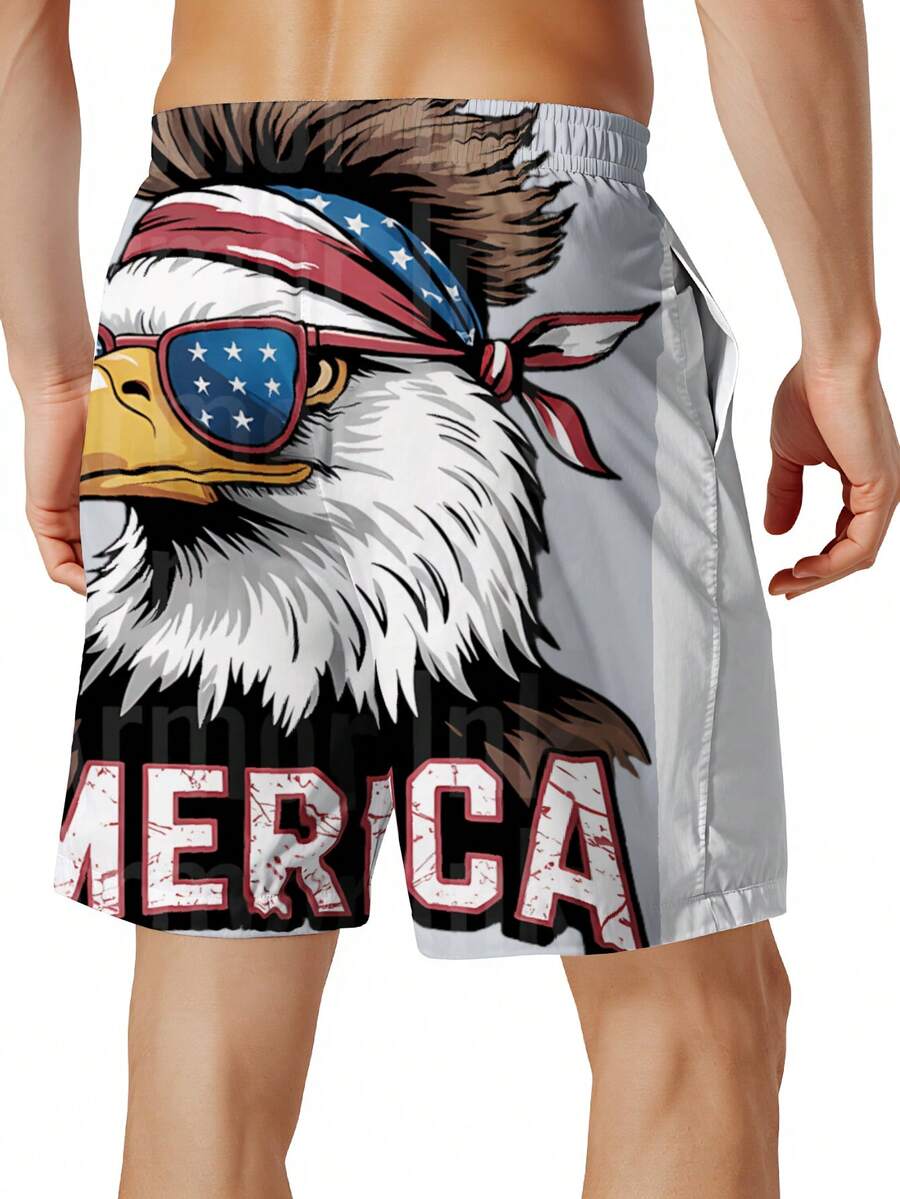 Patriotic Mens Swim Trunks Wit - Swim Trunk Quick Dry ulasan dan harga